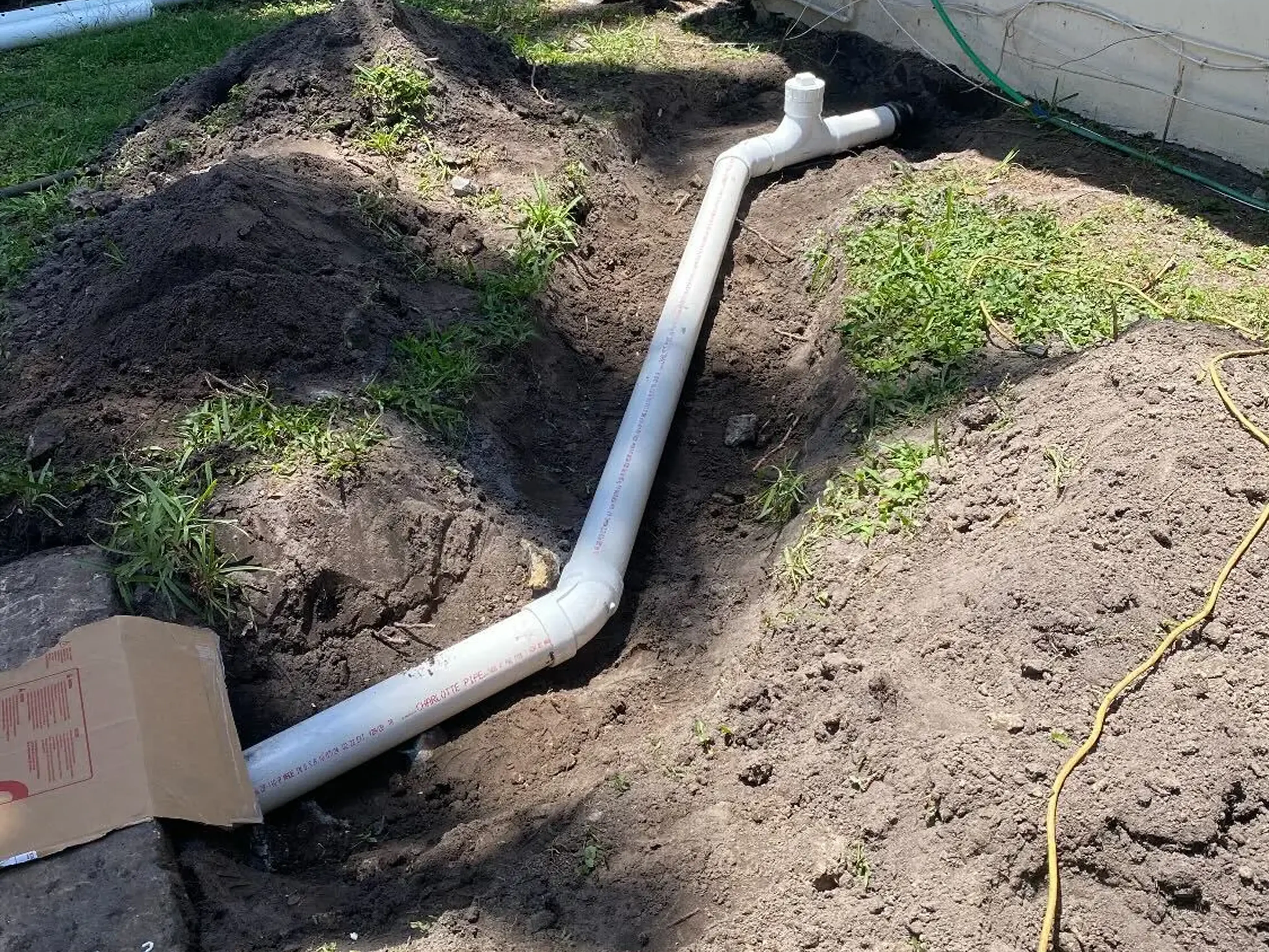 Pipe with Aqua Pro label