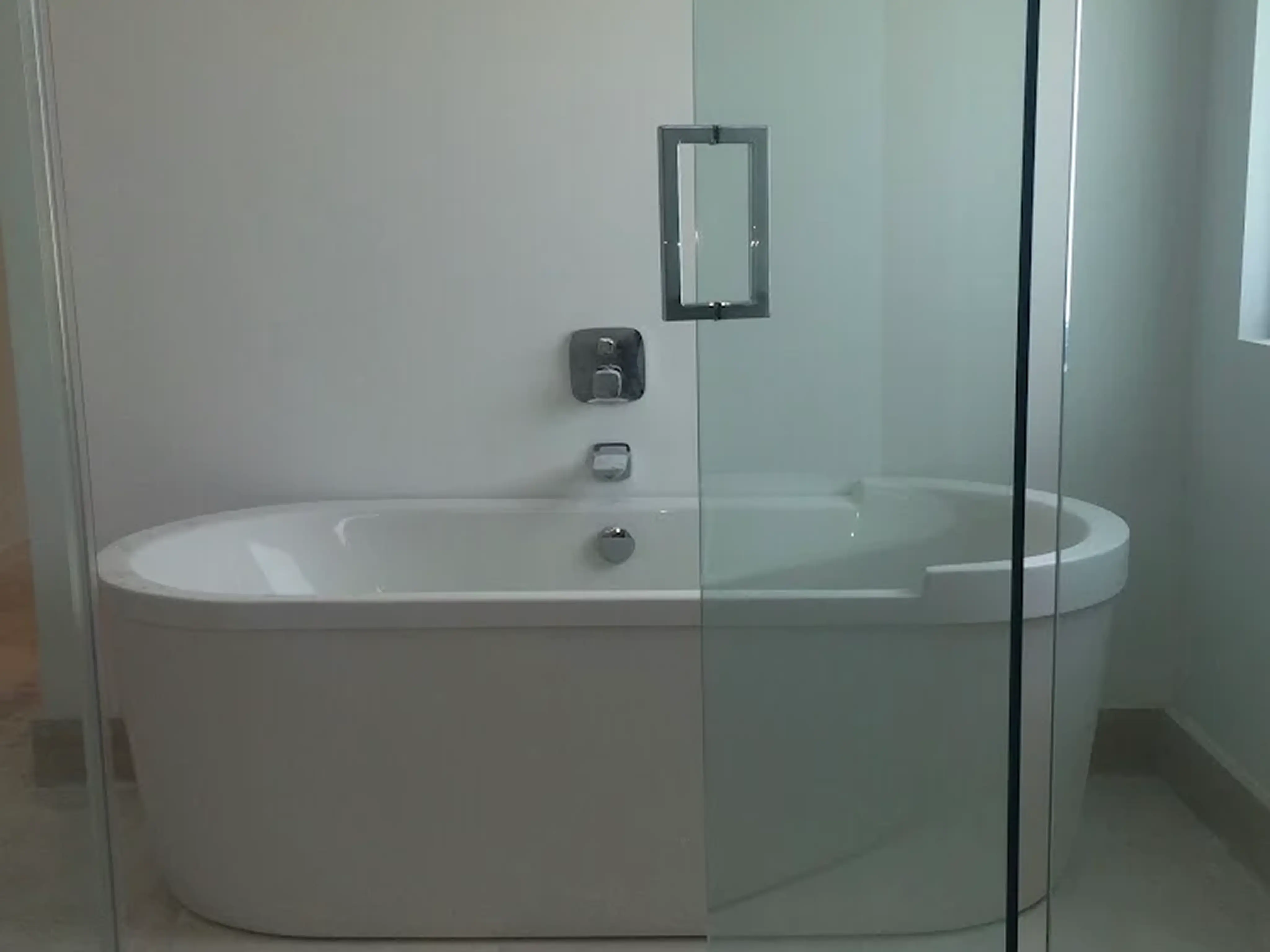 Technician preparing pipe relining